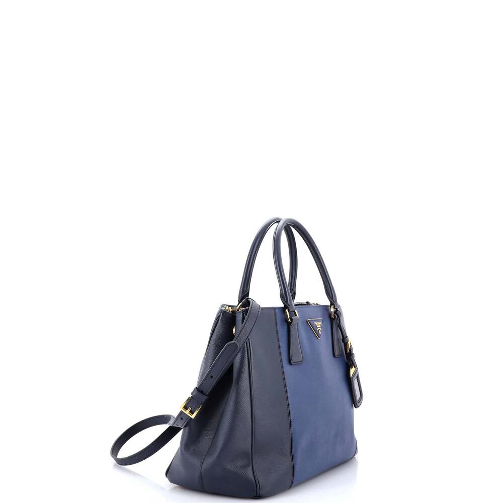 Prada Bicolor Double Zip Lux Tote #253189P10B - Picture 2 of 8